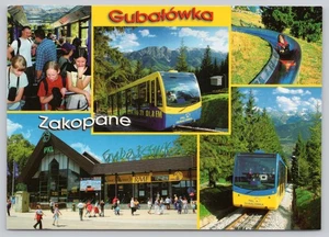 Postal fotocromática vintage Gubaówka funicular Zakopane Polonia - Imagen 1 de 2
