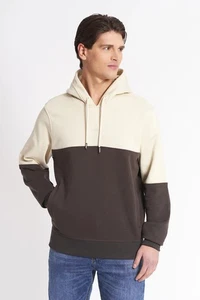 🚨DATCH DM9501 HERREN BAUMWOLL HOODIE SWEATSHIRT LOGO AUF DER BRUST bicol - Bild 1 von 6