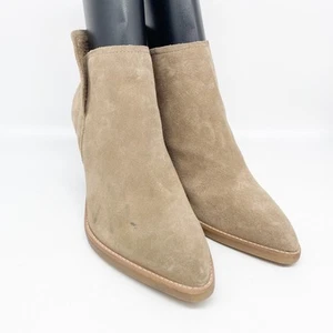 Dolce Vita Damen Spade hellbraun Wildleder spitz zulaufend Stiefeletten Blockabsatz Größe 11 - Bild 1 von 15