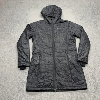 Chaqueta Larga Columbia Heavenly Mujer Talla XL Negra Con Capucha Omni Aislamiento Térmico Foto 1 de 4