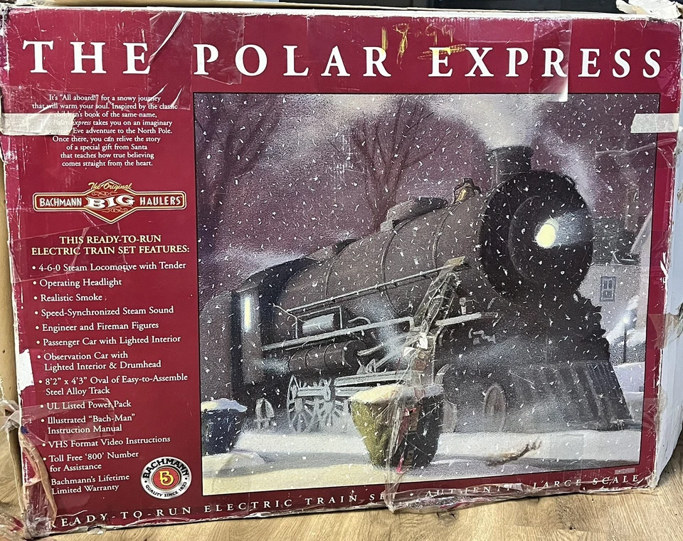 Bachmann G Scale The Polar Express Train Set 90036 Christmas Vintage 2000 Tested - Image 1 of 4