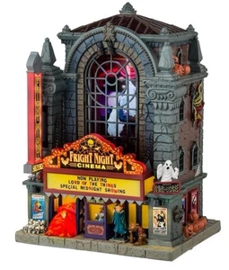 Lemax Spooky Town "Fright Night Cinema" Brand New- Lighted Building - Picture 1 of 4