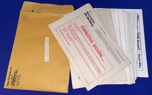 LOT-(10) vintage 1988-1994 Friends of Doctor Who FANZINE w/WELCOME KIT/BUTTONS - Picture 1 of 5