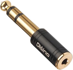 Adattatore Cuffie Stereo da 1/4" a 3.5Mm, Nuovo Aggiornamento Placcato Oro Rame Puro Min - Foto 1 di 7