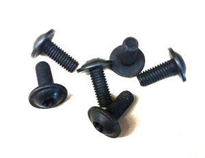 Flachkopf-Schraube M6x15 8.8 schwarz ähnl. DIN 967 6x15 mit Torx Antrieb - Picture 1 of 2