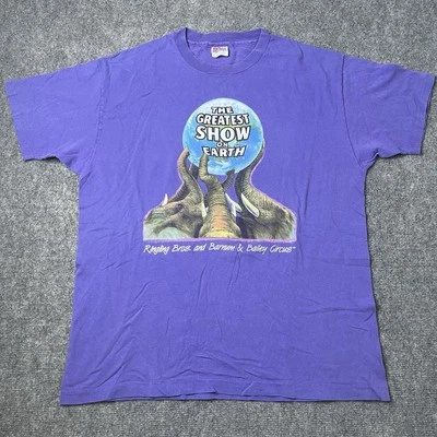 Vtg 1990s Ringling Brothers In Barnum & Bailey Circus T-shirt Mens Xl Purple Tee - Image 1 of 4