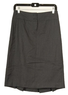 J. Crew Skirt Women’s 0 Gray A Line Midi Pleated 100% Wool Lined Pockets - Image 1 of 4