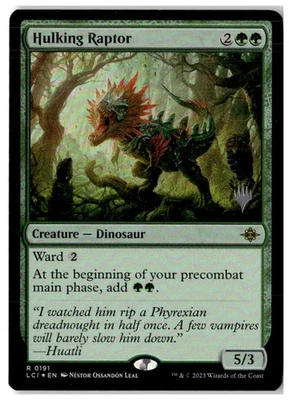 MTG Foil Hulking Raptor -Promo Pack : The Lost Caverns of Ixalan MP English - Image 1 of 2