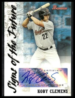 Koby Clemens 2007 Bowman Card #SOF-KC - Image 1 of 2