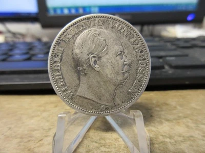 1866-A German States EIN VEREINSTHALER XXX EIN PFUND  Silver Coin KM# 497 - Image 1 of 4