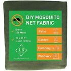 DIY Mosquito Net Fabric | Netting | Insect Cover for Garden, 10x30 FT Green