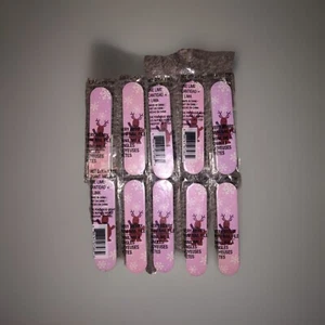 Avon 10 Holiday Pink Very Merry Mini Nail Files Vntg Reindeer Design - Picture 1 of 1