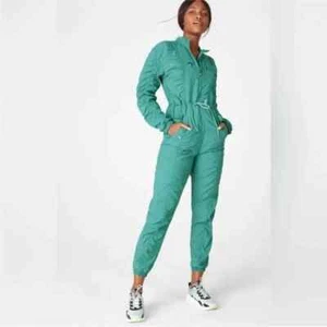 Tuta Fabletics Mckenzie tessuto pino Sky Way riflettente verde acqua XL USATA IN OTTIME CONDIZIONI - Foto 1 di 8