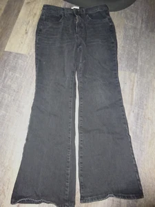 Universal thread high rise flare denim jean ~ women size 10 black - Picture 1 of 9