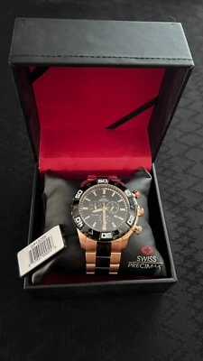 Swiss Precimax Black Dial Stainless Steel Ronda Startech Model SP12055 Watch - Image 1 of 4