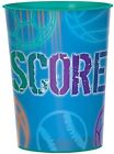 Birthday Baller Blue Athlete All Star Kids Sports Party Favor 16 oz. Plastic Cup