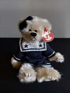 Ty Bear Breezy Attic Treasures Collection Jointed Girl Sailor Retired 1993 Plush - Picture 1 of 12