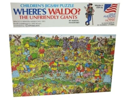 Vintage 1991 Where's Waldo? The Unfriendly Giants 100 Piece Jigsaw Puzzle - Image 1 of 4