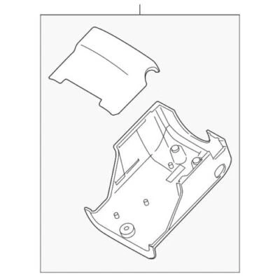 Conjunto de cubierta de columna de dirección original Ford Lincoln MKT 2010-2012 AE9Z-3530-AA Foto 1 de 2