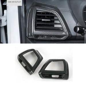 For Subaru Forester 2019-2022 Carbon Fiber Front Side Air Outlet Vent Cover Trim - Picture 1 of 7