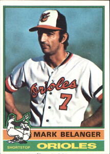 1976 Topps Baltimore Orioles Baseball Card #505 Mark Belanger - EX