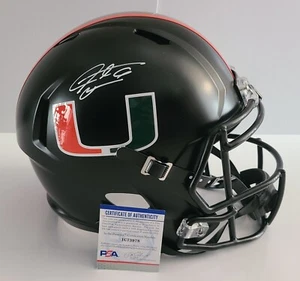 Santana Moss Signed FULL SIZE Helmet Miami Hurricanes NCAA Football AUTO PSA COA - Picture 1 of 13