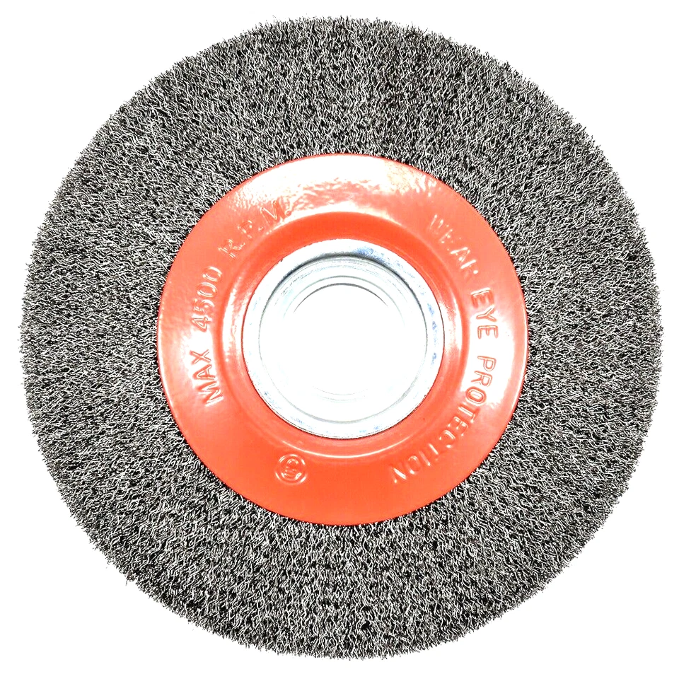 SATRA Rundbürste Scheibenbürste Drahtbürste Stahlbürste 200mm Stahl Topfbürste