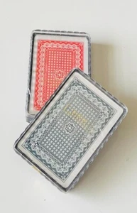ONE PK ROYAL 100% PLASTIC PLAYING CARDS W/PLASTIC CASE/RANDOM ONE (BLACK OR RED) - Picture 1 of 10