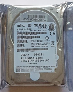 147 GB SAS Fujitsu MBD2147RC 10K 16MB HDD 2,5" interne Festplatte Neu - Picture 1 of 1