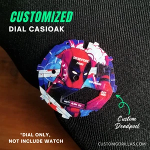 Reemplace esfera G Shock GA 2100 con logotipo personalizado Deadpool - Imagen 1 de 10