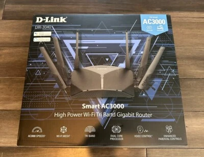 D-Link AC3000 High Power Wi-Fi TRI Band GigaBit Router Open Box - Image 1 of 4