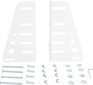 Headboard/Footboard Bracket for Metal Platform Bed, White - Picture 1 of 7