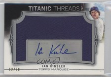 2011 Topps Marquee Titanic Threads Jumbo Relics /20 Ian Kinsler #TTJA-13 Auto