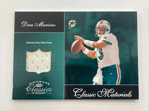 Dan Marino 2003 Donruss Classics Classic Materials Game Used Pants #/400 SP - Picture 1 of 8