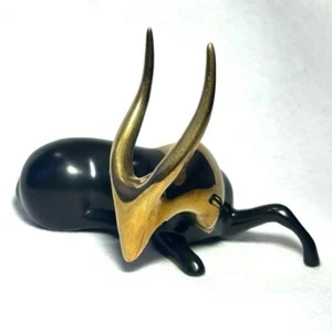 Loet Vanderveen Limited Edition Bronze Antelope Gold Signed Sculpture ED2500 - Picture 1 of 14