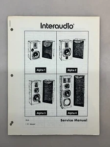Bose Interaudio Alpha 1 2 3 4 Original Service Manual Free Shipping - Picture 1 of 3