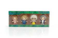 The Golden Girls 4-Piece Foam Figural Backpack Clip Figure Box Set Toynk