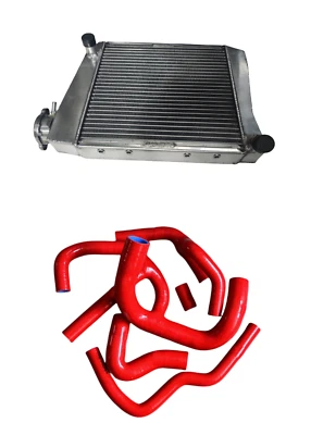 Radiador Fit AUSTIN/ROVER MINI COOPER S SPI 1275 1.3L 91-96 + MANGUERA SILICONA ROJA Foto 1 de 4