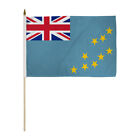 1 Dozen Tuvalu Flags 12X18in Stick Flag Of Tuvalu Tuvaluan  Flag