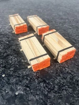 O - HO Scale Flat Car FINE CUT Lumber Loads For Flat Car. Free Shipping - Image 1 of 4