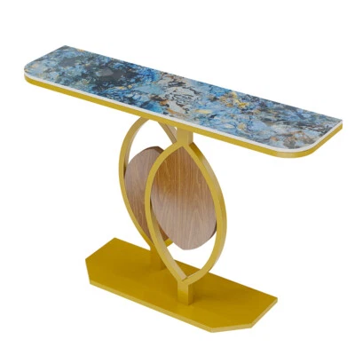 Extra Long Carrara Marble Console Table Hallway Art Display Table Behind Couch  - Image 1 of 4