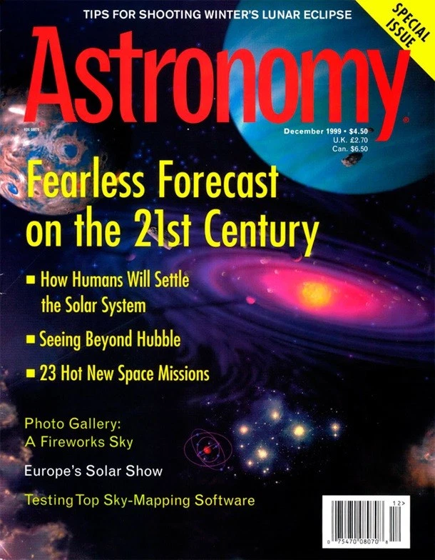 Astronomy Magazine December 1999 - Fearless Forecast on the 21st Century - Image 1 of 1