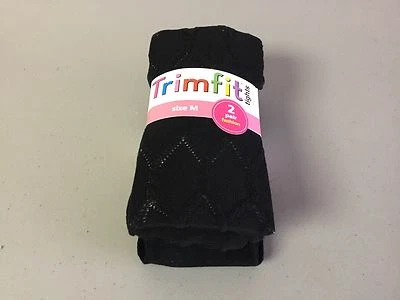 Nuevo con etiquetas Medias Trimfit Moda Niña Talla Mediana Negras/Moda Negras 2 Medias #100R Foto 1 de 2