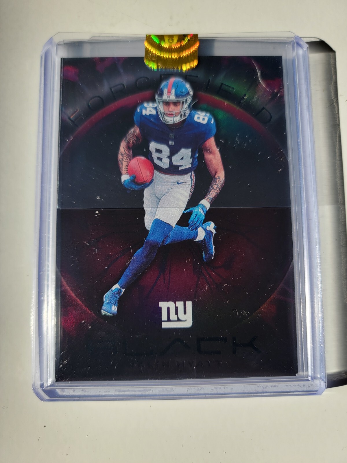 2023 Panini Black Forcefield RC #FOR-16 Jalin Hyatt NY GIANTS SSP (Case Hit)