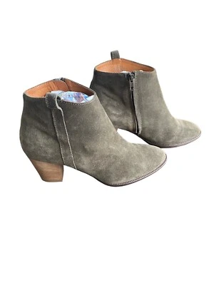 Botines Madewell para mujer talla 10 Billie gamuza cremallera verde oliva. Foto 1 de 4