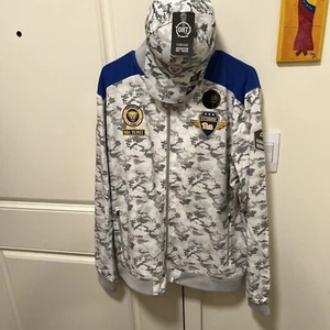 NEU Pittsburgh Pitt Panthers Colosseum OHT durchgehender Reißverschluss grau Tarnjacke Herren L - Bild 1 von 5