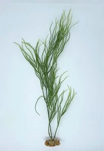 18” Curly Sea Grass Soft Willow  plastic plant, stone base - Picture 1 of 4