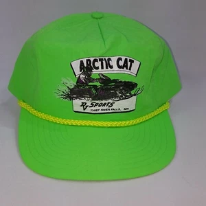 Arctic Cat Snowmobile Vintage Green Hat Cap RV Sports Thief River Falls - Picture 1 of 2