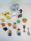 Lego Duplo Zoo Tiger Elefant Pinguin Bär Eisbär Figuren Möhren Heugabel Schaufel
