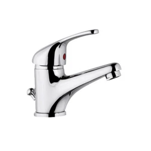 Miscelatore Rubinetto Serie Delfino per Lavabo Ottone Colore Cromato con Piletta - Foto 1 di 3